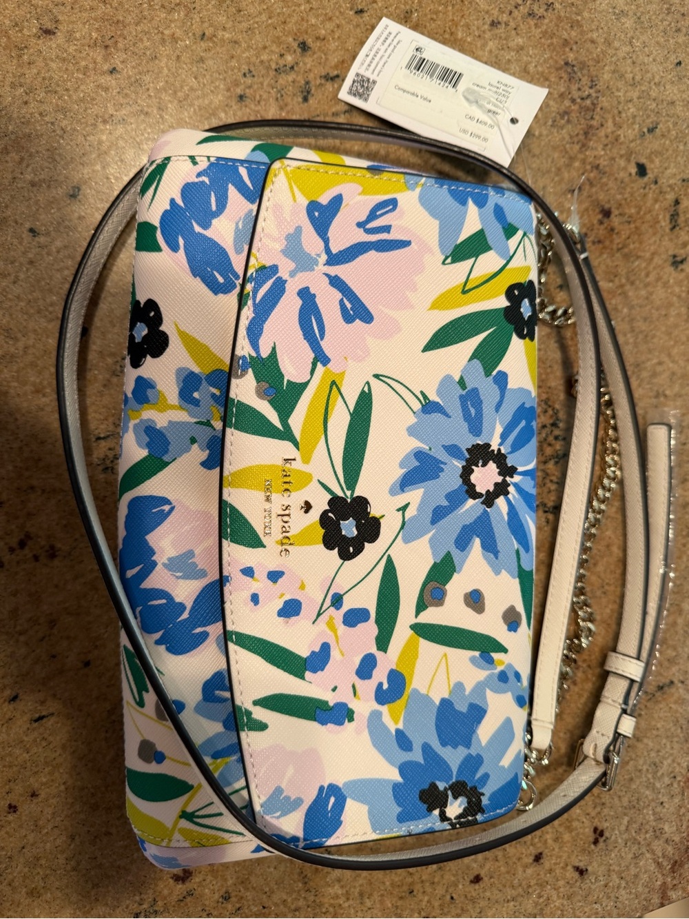 NWT Kate Spade Floral Crossbody